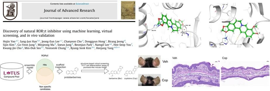 생명과학과  대학원생 한상준 (지도교수: 김병석)  인공지능 기반 자가면역질환 치료제 후보물질 발굴  -JCR 상위 10% 국제학술지 제1저자 논문 게재- 대표이미지